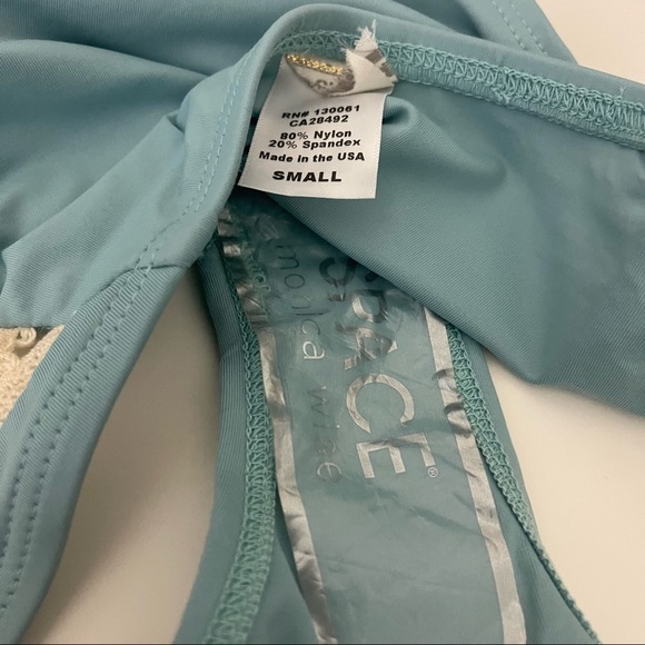 L*Space Women’s Blue Green Bikini Bottoms - Picture 7 of 9